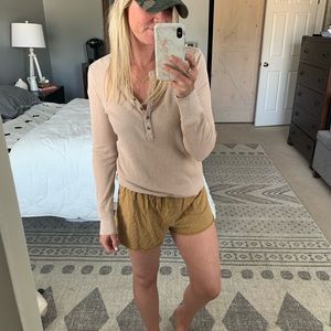 Aerie button front henley